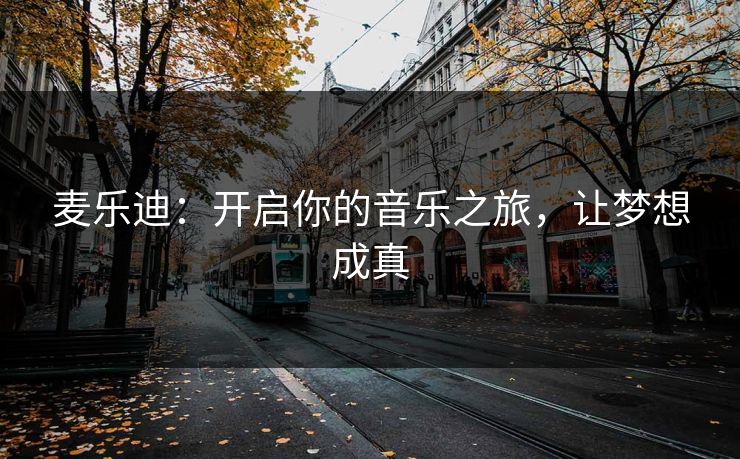 麦乐迪：开启你的音乐之旅，让梦想成真