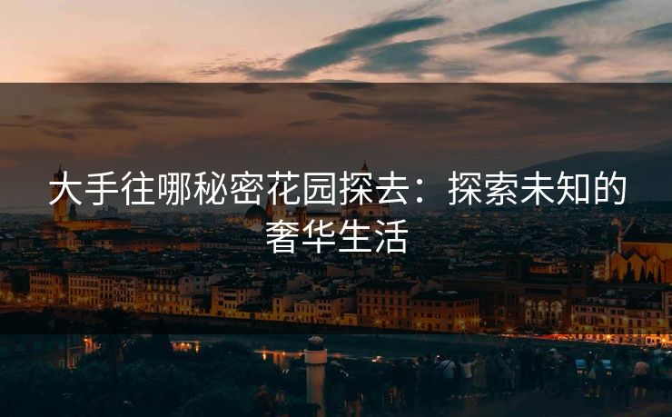 大手往哪秘密花园探去：探索未知的奢华生活