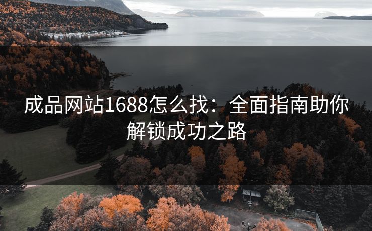 成品网站1688怎么找：全面指南助你解锁成功之路